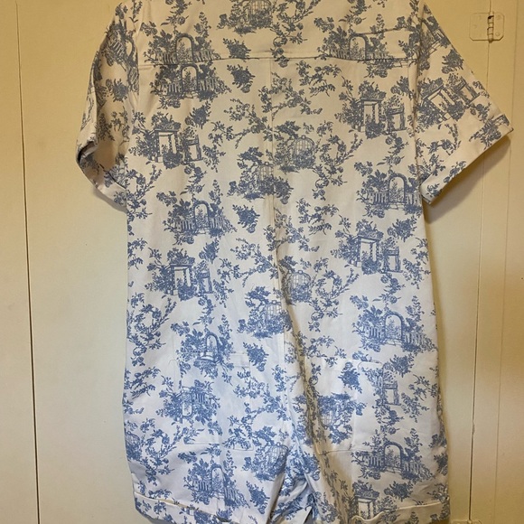 NWT Storia Toile Denim Romper  Size Large - Picture 5 of 6